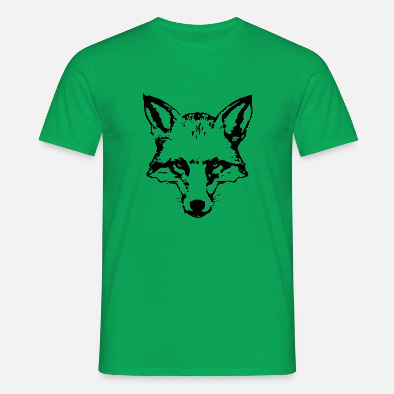 fox_head - Männer T-Shirt - Kelly Green