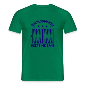 Boardgame Chess Backgammon Game Night - Men's T-Shirt - kelly green - Front - AI Model Male 178 dark (178cm)