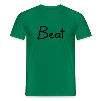 Beat - Männer T-Shirt - Kelly Green - Vorne - AI Model Male 178 dark (178cm)