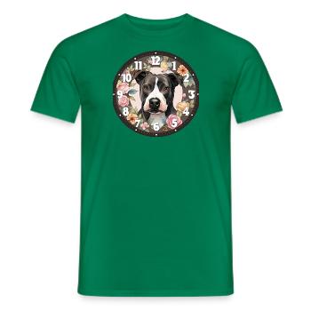 L'heure des fleurs - T-shirt homme - vert - Devant - AI Model Male 178 dark (178cm)