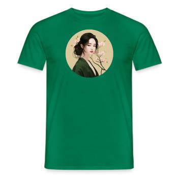 Beautiful Asian - T-shirt homme - vert - Devant - AI Model Male 178 dark (178cm)