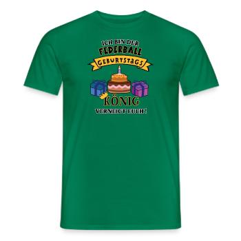 Federballer Geburtstag Spieler Trainer Federball - Männer T-Shirt - Kelly Green - Vorne - AI Model Male 178 dark (178cm)