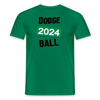Dodgeball Spieler Team Turnier Mannschaft in 2024 - Männer T-Shirt - Kelly Green - Vorne - AI Model Male 178 dark (178cm)