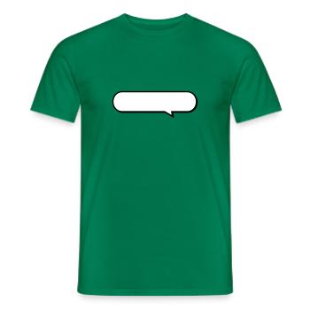 speech bubble - Men's T-Shirt - kelly green - Front - AI Model Male 178 dark (178cm)