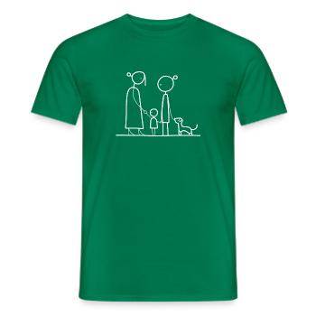 Familienbande - This Is Us - Männer T-Shirt - Kelly Green - Vorne - AI Model Male 178 dark (178cm)
