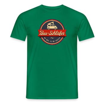 Bus Schläfer - Männer T-Shirt - Kelly Green - Vorne - AI Model Male 178 dark (178cm)