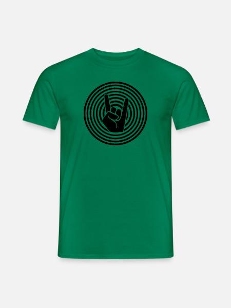 Rock Musik Rock and Roll - Männer T-Shirt - Kelly Green