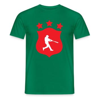 Baseball - Sport - T-shirt homme - vert - Devant - AI Model Male 178 dark (178cm)