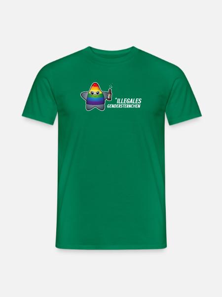 Illegales Gendersternchen? Too cute to be sued! - Männer T-Shirt - Kelly Green