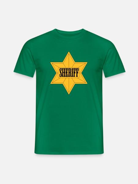 Sheriff stylisch - Männer T-Shirt - Kelly Green