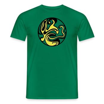 Freie Zeit. Das schelmische Grinsen der Ziffern - Männer T-Shirt - Kelly Green - Vorne - AI Model Male 178 dark (178cm)