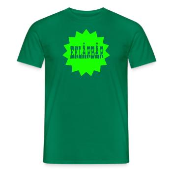 ERKLÄRBÄR - Männer T-Shirt - Kelly Green - Vorne - AI Model Male 178 dark (178cm)