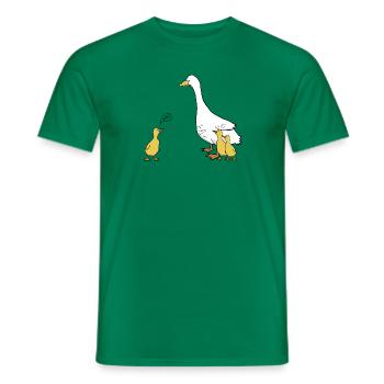 Gänse Nöööö - Männer T-Shirt - Kelly Green - Vorne - AI Model Male 178 dark (178cm)