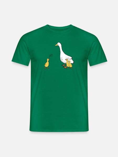 Gänse Nöööö - Männer T-Shirt - Kelly Green