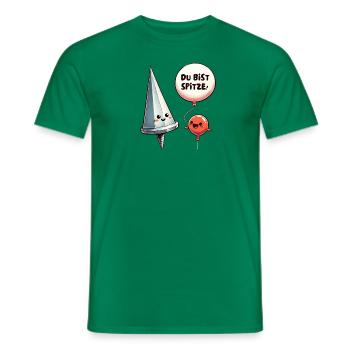 Du bist Spitze Pefect match - Männer T-Shirt - Kelly Green - Vorne - AI Model Male 178 dark (178cm)