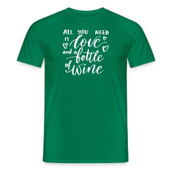 Vin - T-shirt homme - vert - Devant - AI Model Male 178 dark (178cm)