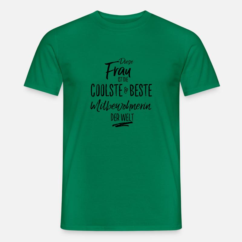 mitbewohnerin - die Beste (s) - Männer T-Shirt - Kelly Green