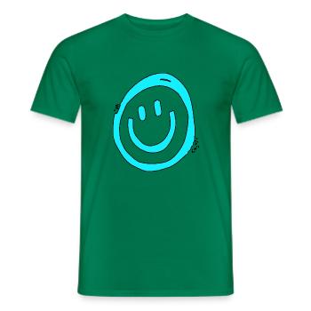 Lachen Lustig gute Laune grinsen gucken love - Männer T-Shirt - Kelly Green - Vorne - AI Model Male 178 dark (178cm)
