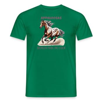 Appaloosas bringen Farbe ins Leben - Männer T-Shirt - Kelly Green - Vorne - AI Model Male 178 dark (178cm)