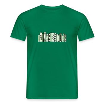 Grüne Pastellbücher - Männer T-Shirt - Kelly Green - Vorne - AI Model Male 178 dark (178cm)
