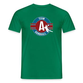 Handball A Team Mannschaft Spieler Spiel Hball - Männer T-Shirt - Kelly Green - Vorne - AI Model Male 178 dark (178cm)