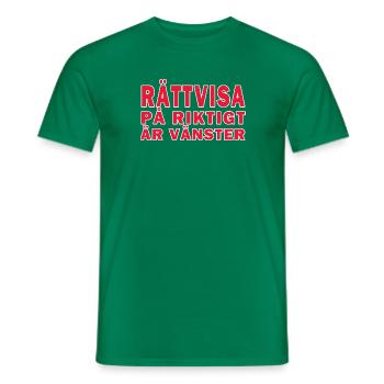 Die wirkliche Gerechtigkeit ist übrig geblieben - Männer T-Shirt - Kelly Green - Vorne - AI Model Male 178 dark (178cm)