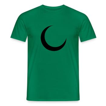 crescent - Men's T-Shirt - kelly green - Front - AI Model Male 178 dark (178cm)
