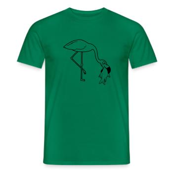 poisson froid faim manger délicieuse bouche sur la nourriture tr - T-shirt homme - vert - Devant - AI Model Male 178 dark (178cm)