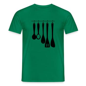 Kitchen tools - Men's T-Shirt - kelly green - Front - AI Model Male 178 dark (178cm)