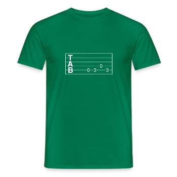 AC / DC - Men's T-Shirt - kelly green - Front - AI Model Male 178 dark (178cm)