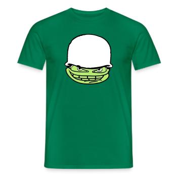 visage tête soldat camouflage guerre armée armée ve - T-shirt homme - vert - Devant - AI Model Male 178 dark (178cm)