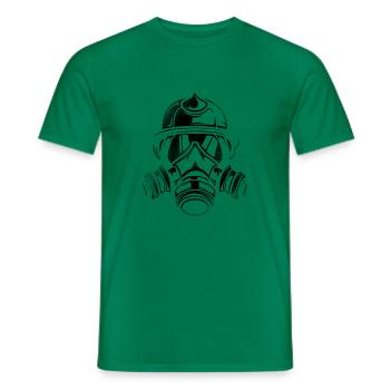 Firefighter's Cap Firefighters Fire Brigade Men Ju - Men's T-Shirt - kelly green - Front - AI Model Male 178 dark (178cm)