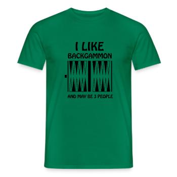 Boardgame Chess Backgammon Game Night - Men's T-Shirt - kelly green - Front - AI Model Male 178 dark (178cm)