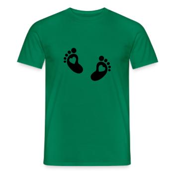 Baby feet - Men's T-Shirt - kelly green - Front - AI Model Male 178 dark (178cm)