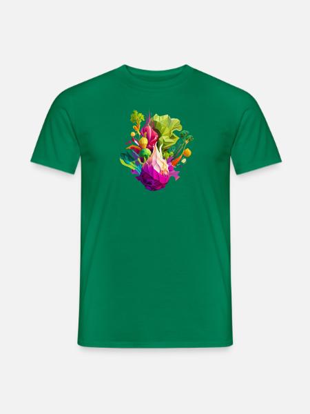 Gemüse verschiedene Arten Abstrakt - Männer T-Shirt - Kelly Green