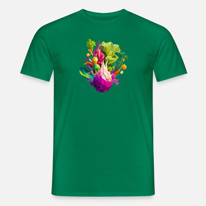 Gemüse verschiedene Arten Abstrakt - Männer T-Shirt - Kelly Green