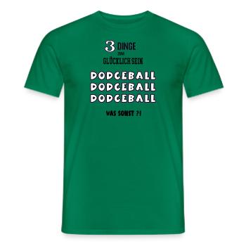 Dodgeball Was Sonst Spieler Liebhaber Dodgeballer - Männer T-Shirt - Kelly Green - Vorne - AI Model Male 178 dark (178cm)