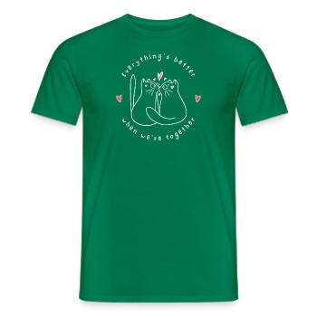 EVERYTHINGS BETTER - Männer T-Shirt - Kelly Green - Vorne - AI Model Male 178 dark (178cm)