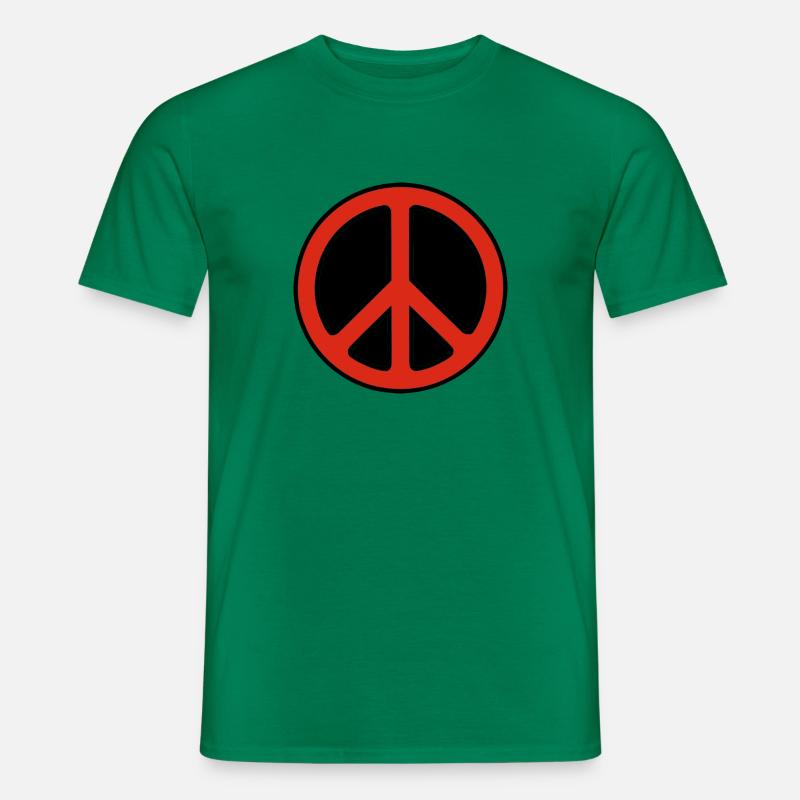 Peace rot - Männer T-Shirt - Kelly Green