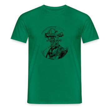 Theodolitkopf Original - Männer T-Shirt - Kelly Green - Vorne - AI Model Male 178 dark (178cm)