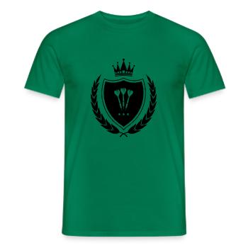 Wappen Dart - Männer T-Shirt - Kelly Green - Vorne - AI Model Male 178 dark (178cm)