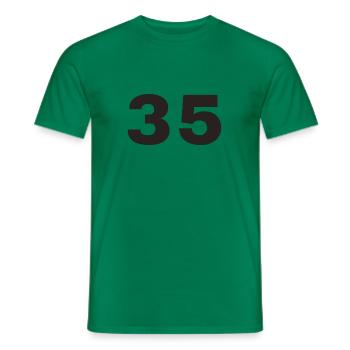 35 - T-shirt homme - vert - Devant - AI Model Male 178 dark (178cm)