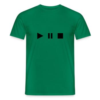 Bande, cassette, music, tapes, radio - T-shirt homme - vert - Devant - AI Model Male 178 dark (178cm)