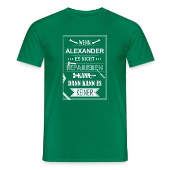Reparieren Alexander 2 - Männer T-Shirt - Kelly Green - Vorne - AI Model Male 178 dark (178cm)