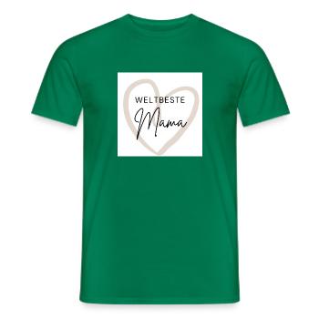 Weltbeste Mama - Männer T-Shirt - Kelly Green - Vorne - AI Model Male 178 dark (178cm)