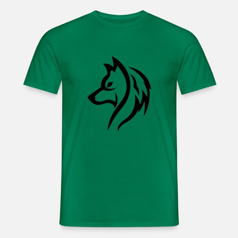 Wolf - Men’s T-shirt - kelly green