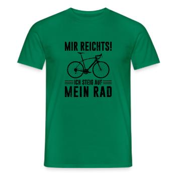 Rad Fahren Spruch Lustig Rennrad Radfahrer - Männer T-Shirt - Kelly Green - Vorne - AI Model Male 178 dark (178cm)
