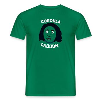 Cordula green face doll - Men's T-Shirt - kelly green - Front - AI Model Male 178 dark (178cm)