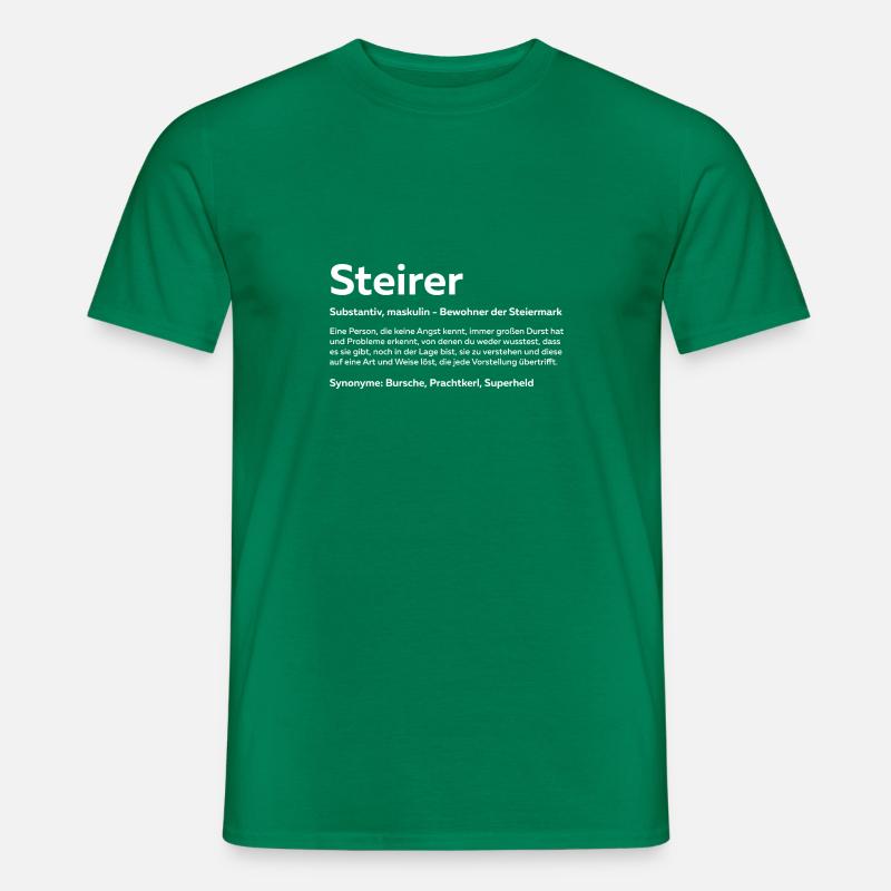 Steirer Substantiv Geschenk - Männer T-Shirt - Kelly Green