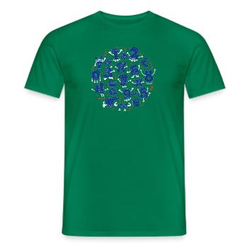 Happy Numbers (Mathe) - Männer T-Shirt - Kelly Green - Vorne - AI Model Male 178 dark (178cm)